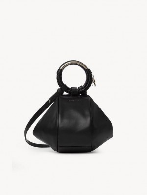 Bolsas Crossbody Chloe Hana Wristlet Pretas | CHE-SR14721