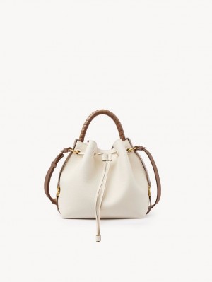 Bolsas Crossbody Chloe Marcie Bucket Branco | CHE-SR13615