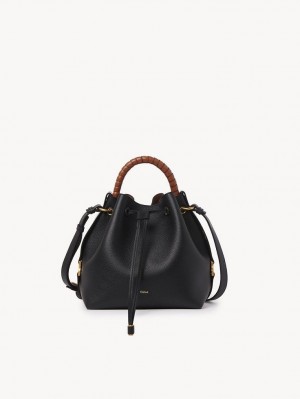 Bolsas Crossbody Chloe Marcie Bucket Pretas | CHE-SR13590