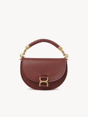 Bolsas Crossbody Chloe Marcie Chain Flap Marrom | CHE-SR13461