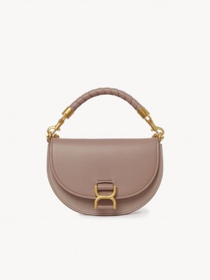 Bolsas Crossbody Chloe Marcie Chain Flap Marrom | CHE-SR13618