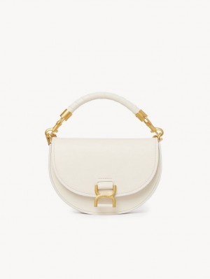 Bolsas Crossbody Chloe Marcie Chain Flap Branco | CHE-SR13619