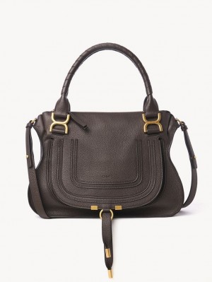 Bolsas Crossbody Chloe Marcie Double Carry Marrom | CHE-SR13493