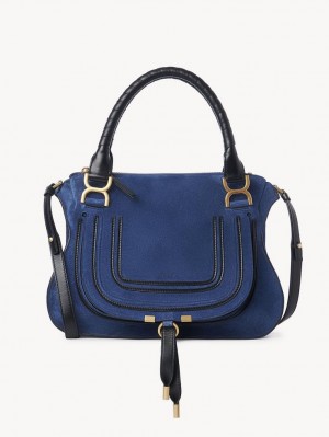 Bolsas Crossbody Chloe Marcie Double Carry Azuis Escuro | CHE-SR13504