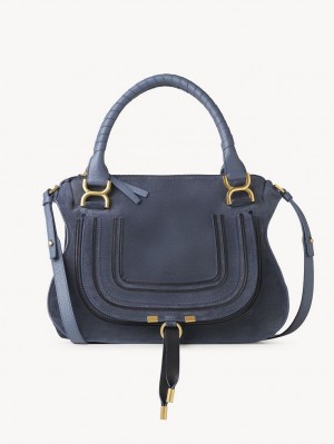 Bolsas Crossbody Chloe Marcie Double Carry Cinzentas Escuro Azul Marinho | CHE-SR13517