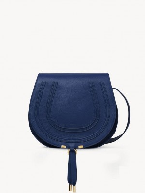 Bolsas Crossbody Chloe Marcie Medium Azuis Escuro | CHE-SR13497