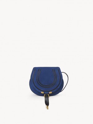 Bolsas Crossbody Chloe Marcie Small Azuis Escuro | CHE-SR13542