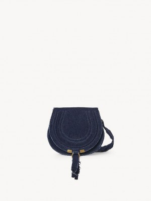 Bolsas Crossbody Chloe Marcie Small Azuis | CHE-SR13580