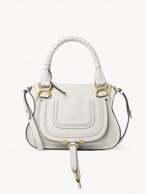 Bolsas Crossbody Chloe Marcie Small Double Carry Branco | CHE-SR13550