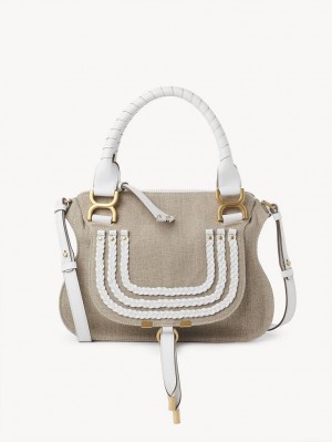 Bolsas Crossbody Chloe Marcie Small Double Carry Branco | CHE-SR13595