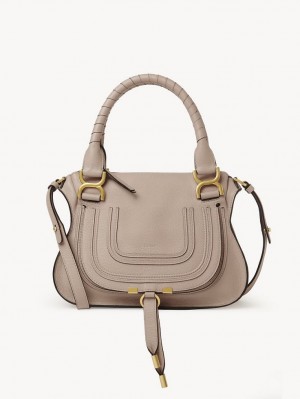 Bolsas Crossbody Chloe Marcie Small Double Carry Bege | CHE-SR13621