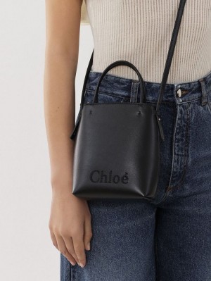 Bolsas Crossbody Chloe Sense Micro Pretas | CHE-SR13582