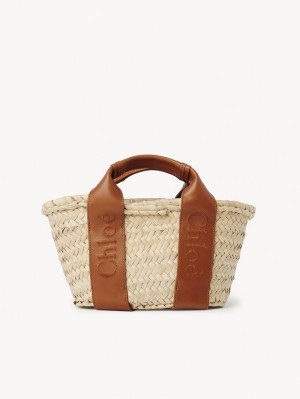 Bolsas Crossbody Chloe Sense Small Basket Marrom | CHE-SR13518