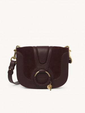 Bolsas De Ombro Chloe Hana Bordeaux | CHE-SR14633