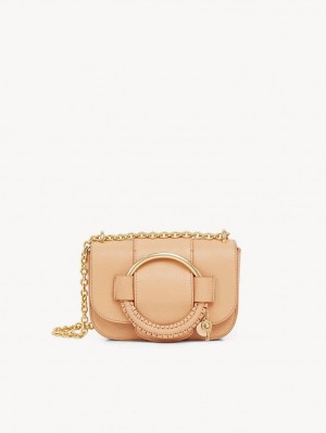 Bolsas De Ombro Chloe Hana Chain Marrom | CHE-SR14590