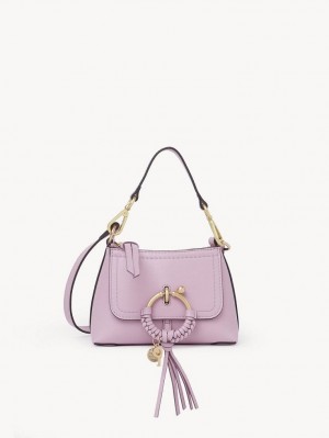 Bolsas De Ombro Chloe Joan Mini Lavanda Branco | CHE-SR14686