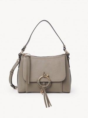 Bolsas De Ombro Chloe Joan Small Cinzentas | CHE-SR14678