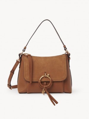 Bolsas De Ombro Chloe Joan Small Marrom | CHE-SR14680