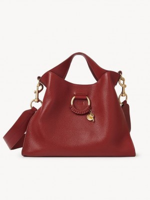 Bolsas De Ombro Chloe Joan Small Top Handle Vermelhas | CHE-SR14601