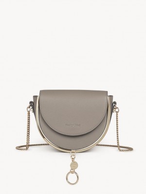 Bolsas De Ombro Chloe Mara Evening Cinzentas | CHE-SR14656