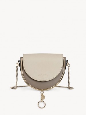 Bolsas De Ombro Chloe Mara Evening Cinzentas | CHE-SR14658