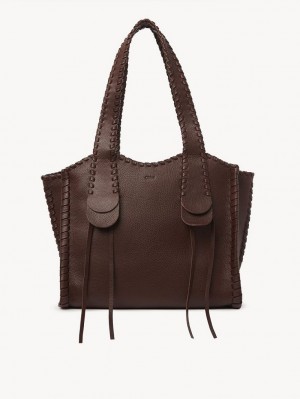 Bolsas De Ombro Chloe Medium Mony Chocolate | CHE-SR13435