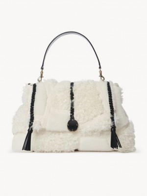 Bolsas De Ombro Chloe Penelope Large Soft Branco | CHE-SR13442