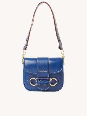 Bolsas De Ombro Chloe Saddie Satchel Azuis | CHE-SR14587