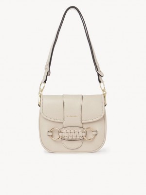 Bolsas De Ombro Chloe Saddie Satchel Bege | CHE-SR14668