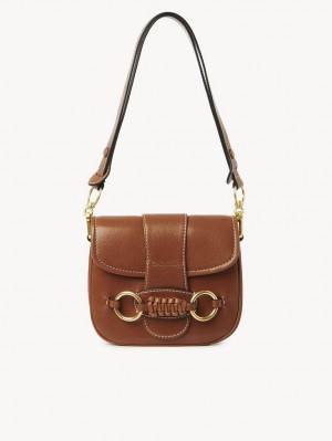 Bolsas De Ombro Chloe Saddie Satchel Marrom | CHE-SR14667