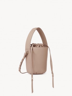 Bolsas De Ombro Chloe Sense Bucket Bege | CHE-SR13419