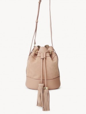 Bolsas De Ombro Chloe Vicki Bucket Cafes Rosa | CHE-SR14609