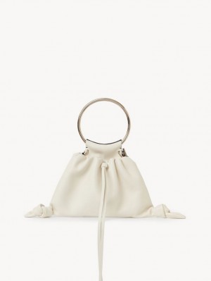 Bolsas Mini Chloe Arlène Pouch Branco Pretas | CHE-SR13739