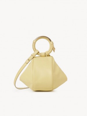 Bolsas Mini Chloe Hana Wristlet Amarelas | CHE-SR14773