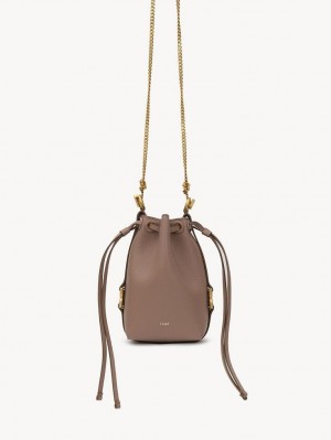 Bolsas Mini Chloe Marcie Bucket Marrom | CHE-SR13716