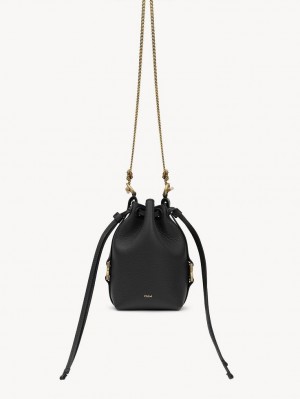 Bolsas Mini Chloe Marcie Bucket Pretas | CHE-SR13718