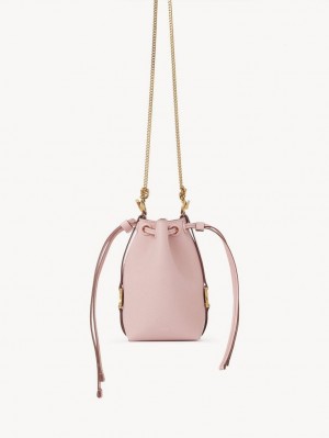 Bolsas Mini Chloe Marcie Bucket Rosa | CHE-SR13741