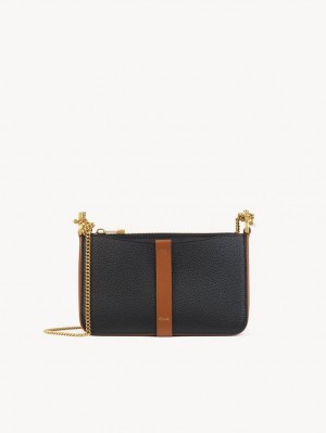 Bolsas Mini Chloe Marcie Pouch On Chain Pretas | CHE-SR13704