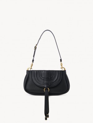 Bolsas Mini Chloe Marcie Small Clutch Pretas | CHE-SR13671