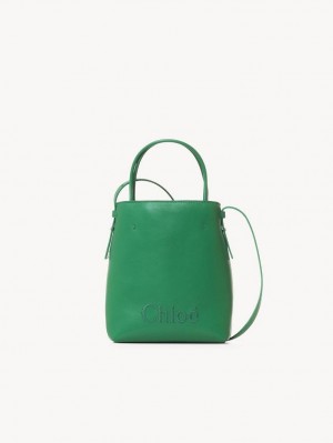 Bolsas Mini Chloe Sense Tote Verdes | CHE-SR13732