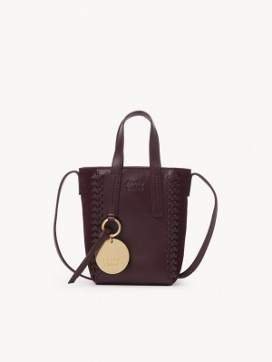 Bolsas Mini Chloe Tilda Tote Bordeaux | CHE-SR14750