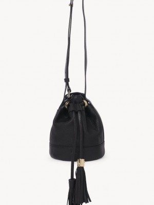 Bolsas Mini Chloe Vicki Small Bucket Pretas | CHE-SR14727