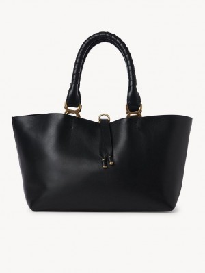 Bolsas Tote Chloe Marcie Small Pretas | CHE-SR13389