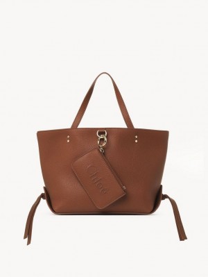 Bolsas Tote Chloe Sense Small East-west Marrom | CHE-SR13326