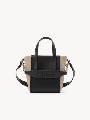 Bolsas Tote Chloe Sense Small Pretas | CHE-SR13286