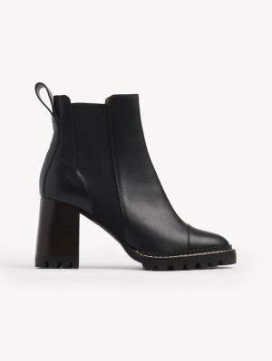 Botins Chloe Mallory Pretas | CHE-SR14889