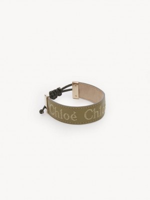 Braceletes Chloe Woody Verdes | CHE-SR14431