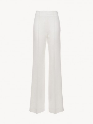 Calças Chloe Wide-leg Branco | CHE-SR13988