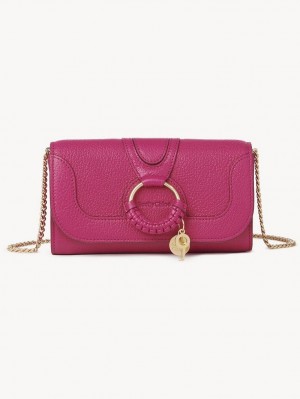 Carteiras Grandes Chloe Hana Chain Rosa | CHE-SR14912