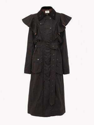 Casacos Chloe Barbour For "Dani" Trench Marrom | CHE-SR13787